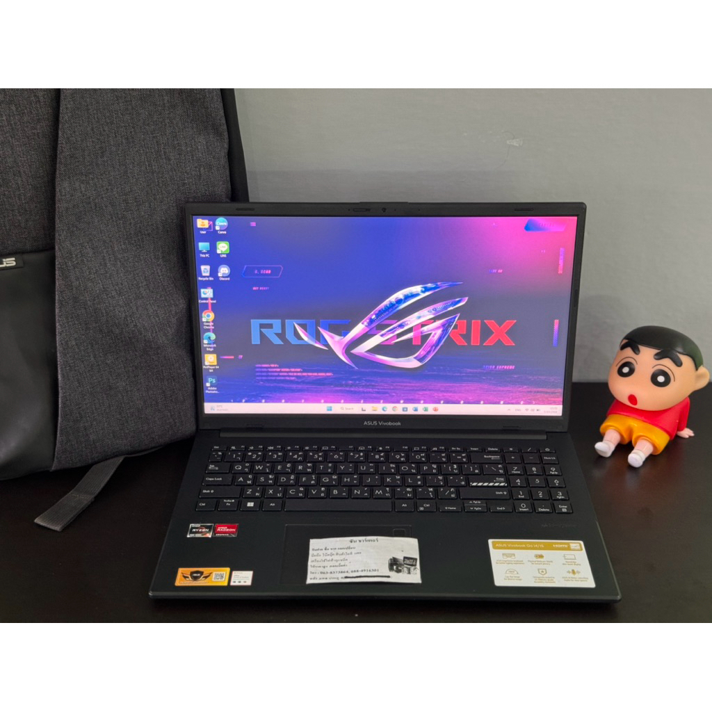 โน๊ตบุ๊ค Asus Vivobook Go 15 M1504FA-NJ548WF /Ryzen5-7520U/ Ram16GB / SSD512GB (มือสอง สภาพใหม่)