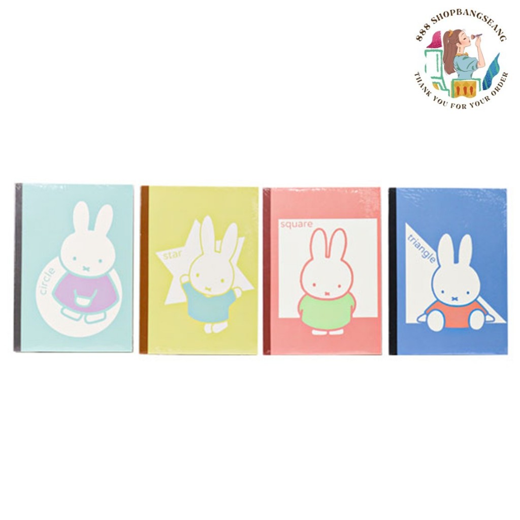 M&G สมุดโน๊ตปกอ่อน มีเส้น A5 40 แผ่น Miffy MPYJQ97B