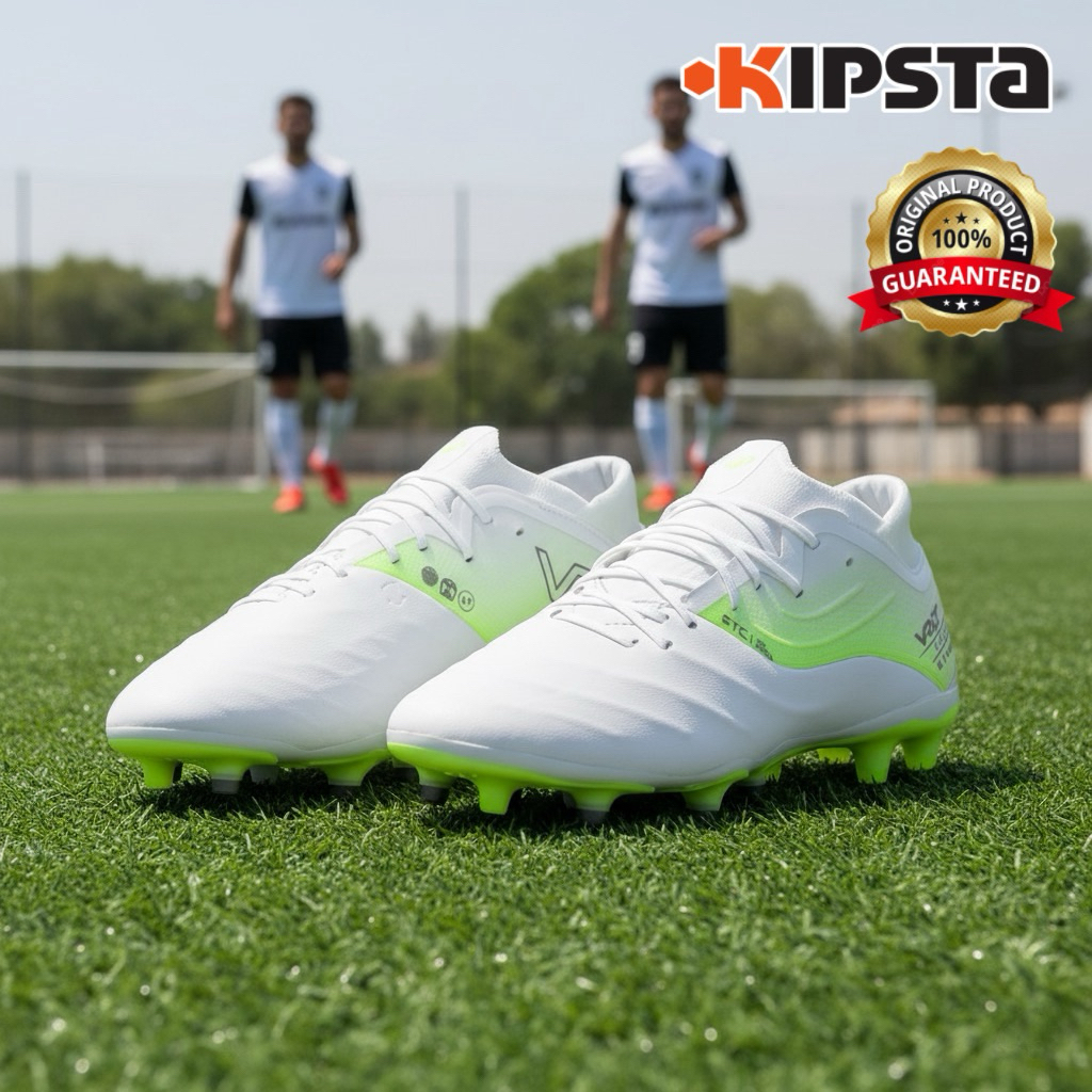 รองเท้าฟุตบอลสำหรับผู้ใหญ่ “มีไซส์ 39-46” รุ่น Viralto IV Pro (สีขาว/นีออน) KIPSTA