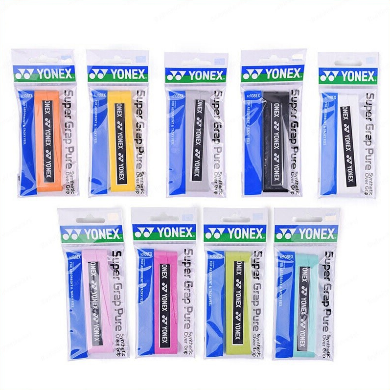 🇹🇭กริปพันด้ามไม้แบด/เทนนิส AC108EX YY Super Grap Pure ผิวหนึบ พรี่เมี่ยม บรรจุ 1 ชิ้น