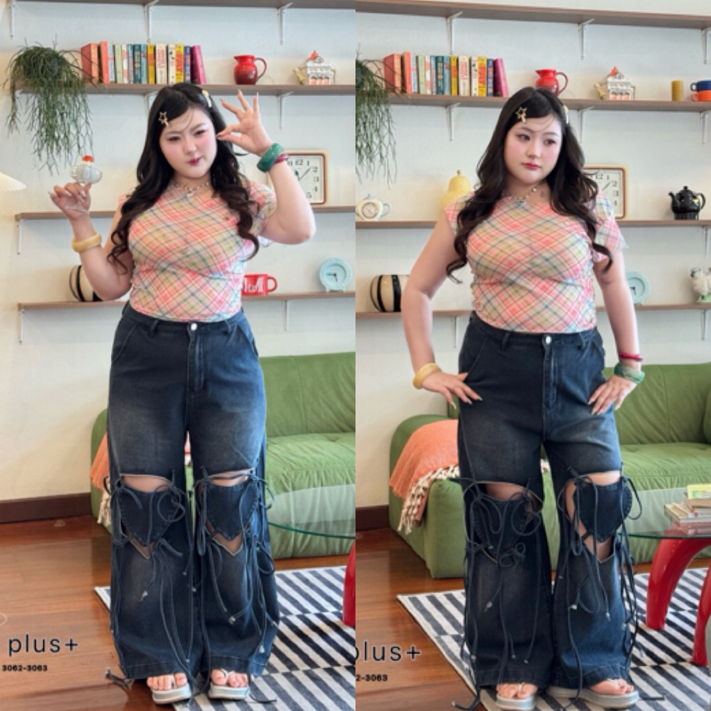กางเกงยีนส์รุ่น Knotty jeans ดีเทลผูกที่เข่า🫶🏻 ใส่ยีนส์ตัวนี้เป็นแฟชั่นนิสต้าตัวแม่แล้ว 💥👖”