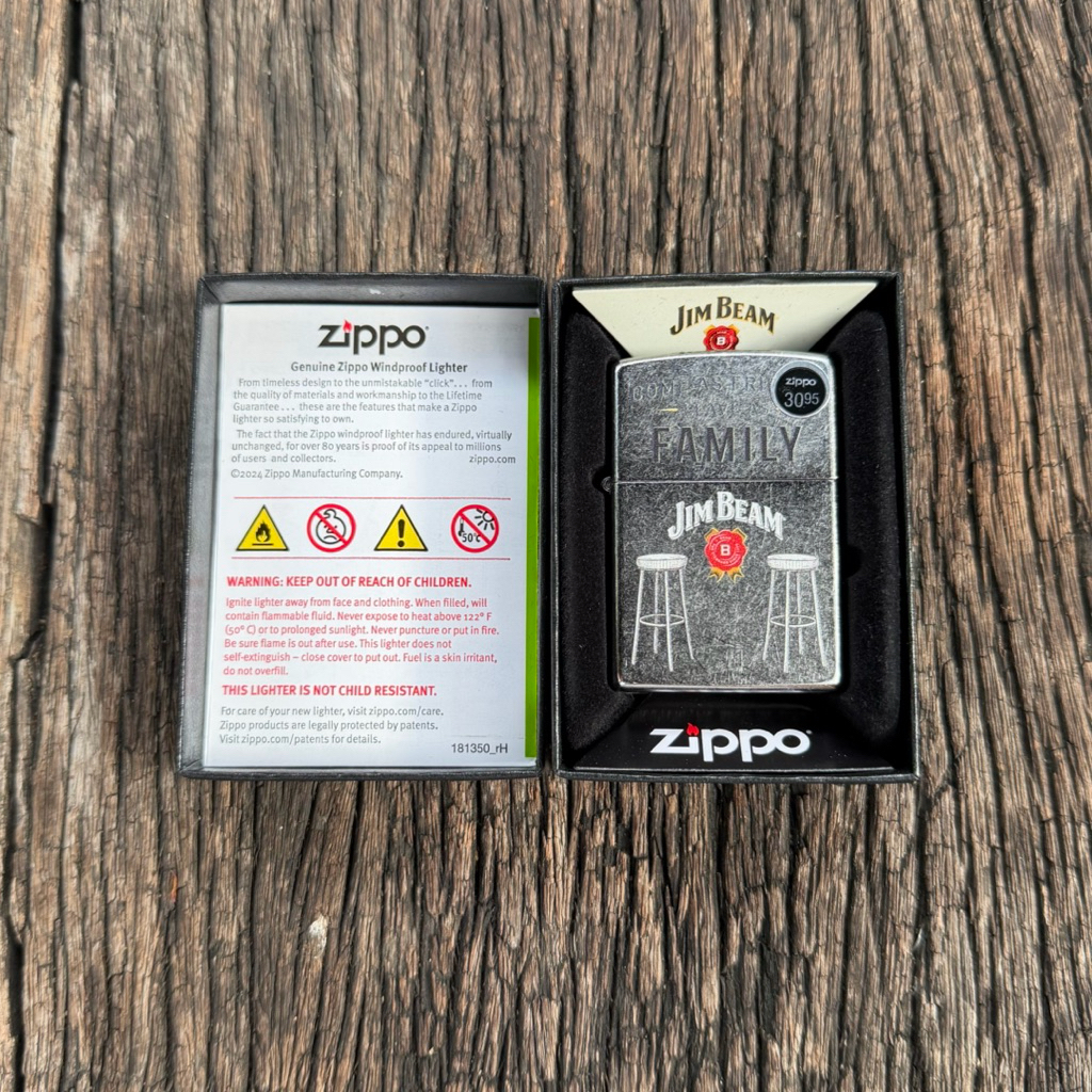 ไฟแช็ก Zippo รุ่น 46800 Jim Beam® Barstools Design