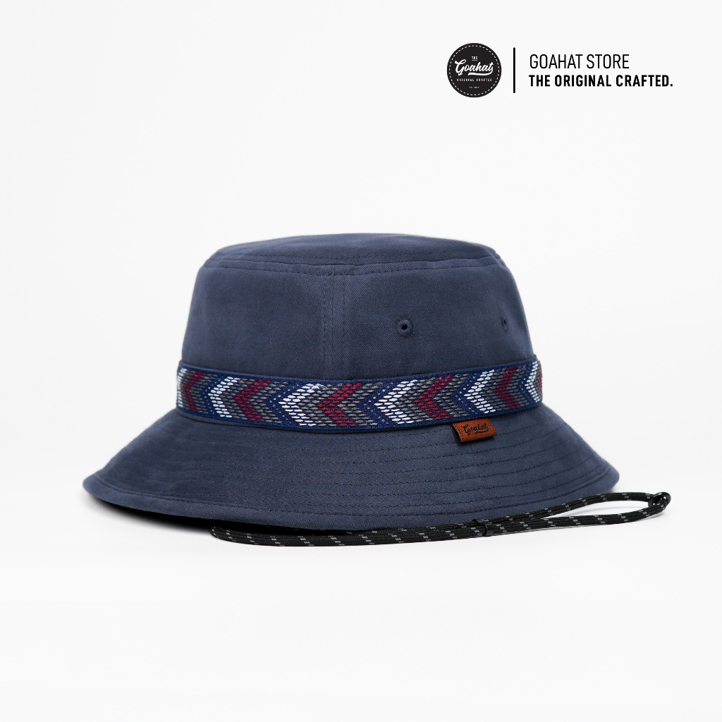 G135 Stone Blue หมวกบักเก็ต Cotton 100% สไตล์วินเทจ นุ่ม เบา ใส่สบาย ระบายอากาศได้ดี