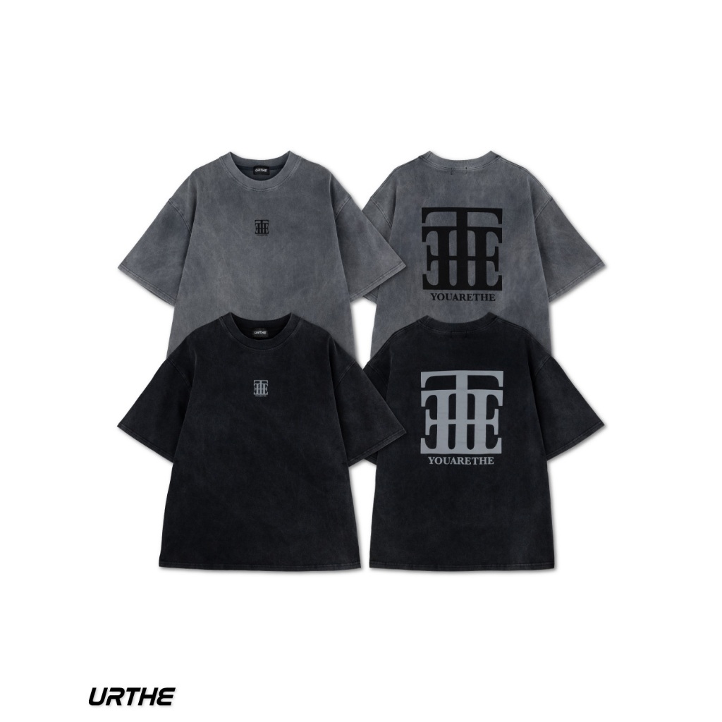 URTHE - เสื้อยืด แขนสั้น OVERSIZE สกรีนลาย รุ่น SUPER CLASS