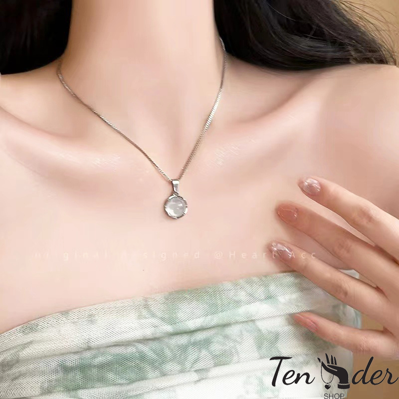 COD-ส่งเร็วจากไทย🎀สร้อยคอ จี้ดอกไม้ ประดับเพชรเทียม หวาน Insสไตล์เกาหลี นักเรียนสำหรับผู้หญิง เครื่องประดับแฟชั่น-Tender