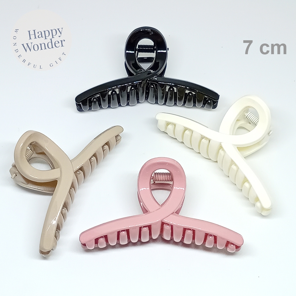 กิ๊บหนีบผม ขนาดกลาง 7 cm กิ๊บติดผมน่ารัก ผมน้อยหนีบได้ ทรงหางปลา