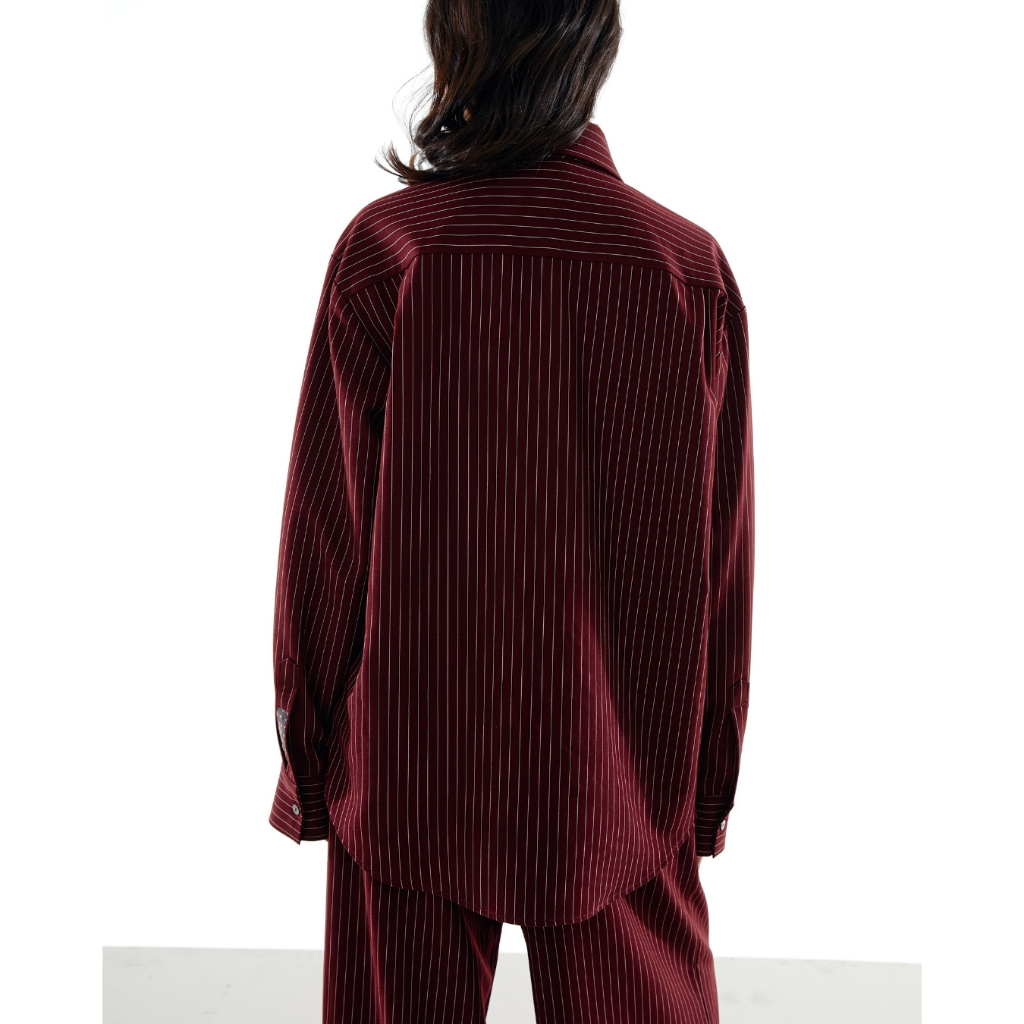 The SRT X16 (TBL298) Striped Shirt with Necktie เสื้อเชิ้ตลายทางพร้อมเนคไท — صورة 8