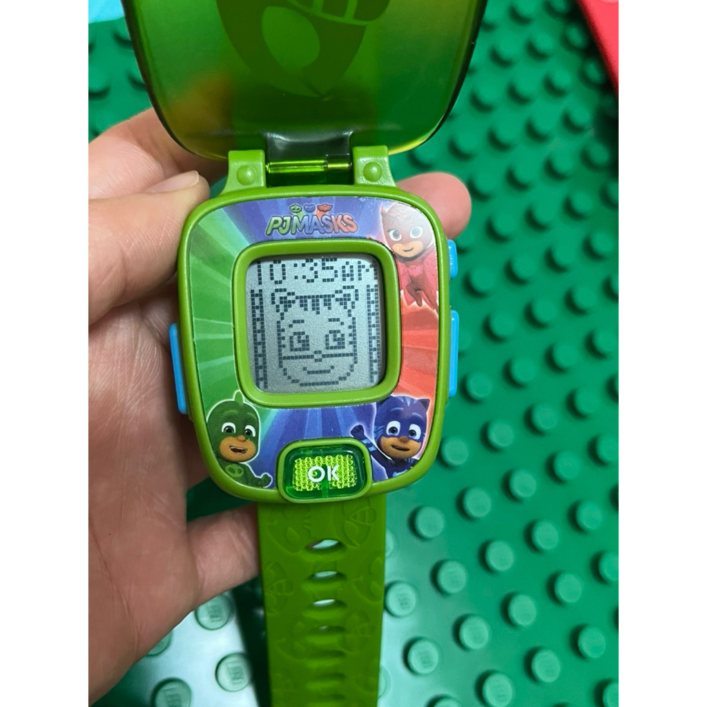 PJ Mask VTech Watch สีเขียว นาฬิกาเด็กแบรนด์วีเทคแท้💯มือสอง สภาพใหม่ ระบบติดใช้งานปกติ