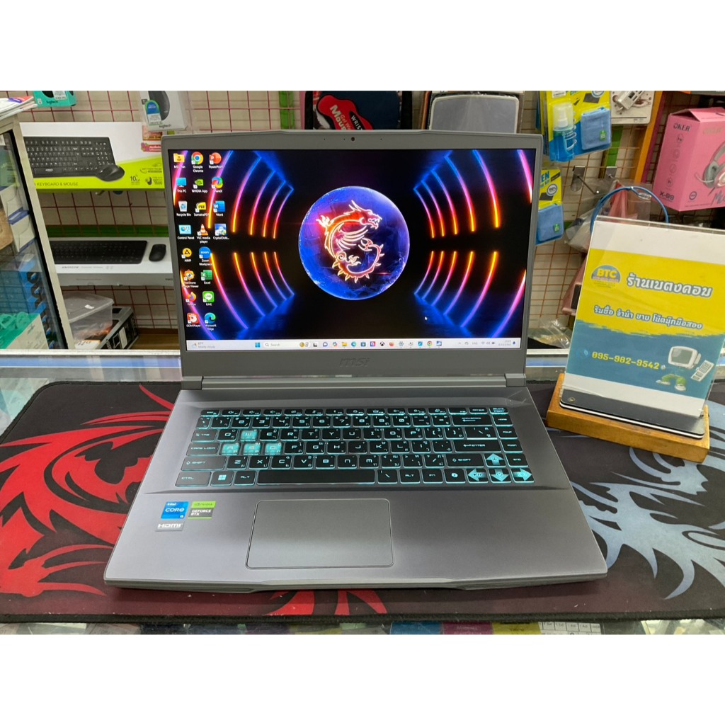 MSI Thin 15 B12UCX-1428TH มือสอง สภาพสวย ใช้งานน้อย