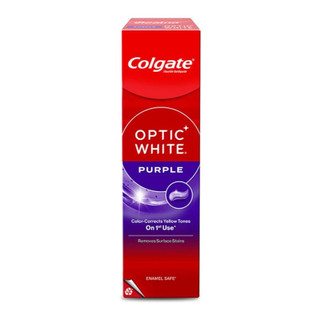 Colgate คอลเกต ยาสีฟัน Optic White Purple 100 กรัม ให้ฟันขาวและแข็งแรง