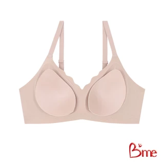 B'me เสื้อชั้นในไร้ขอบ level 1 ฟองบาง รุ่น ME1A3V (แพ็ก 3 ตัว คละสี) สีโอวัลติน สีน้ำตาลอ่อน สีชมพู