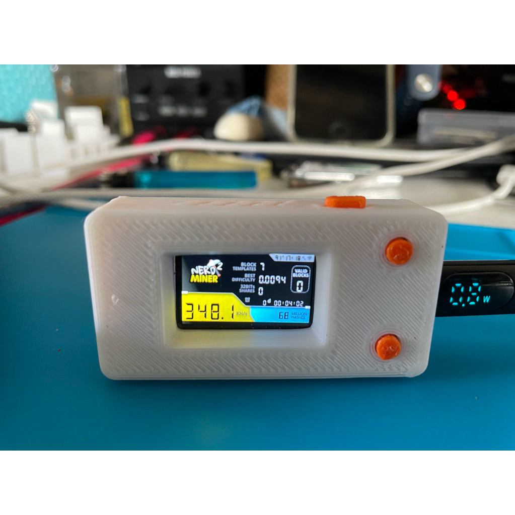 Nerd miner ,Lottery miner bitcoin เครื่องขุดเหรียญ บิตคอย หน้าจอ 1.14 นิ้ว