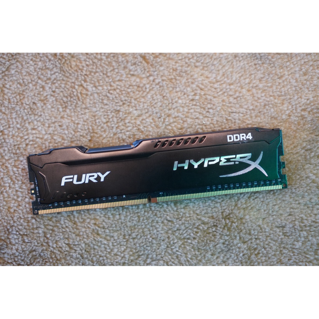 4GB (4GBx1) DDR4/2400 RAM PC (แรมพีซี) KINGSTON HyperX FURY BLACK (HX424C15FB/4)