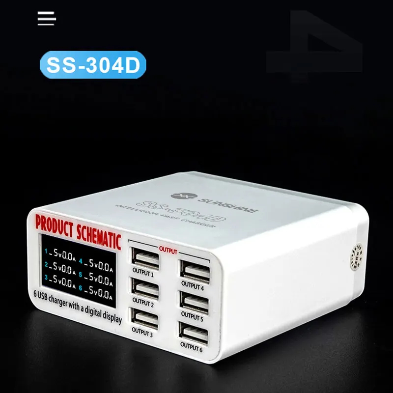 เครื่องชาร์จ USB อัจฉริยะ Sunshine SS-304D และ SS-304Q