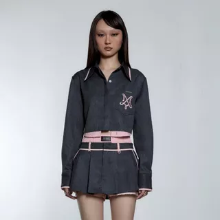 Merge Official - Zena Crop Shirt (พร้อมส่ง)