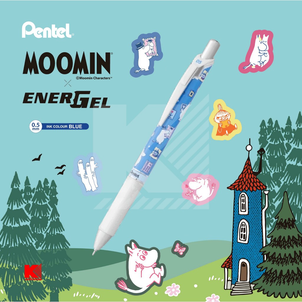 ปากกาเจล Pentel EnerGel Moomin Limited edition 0.5mm (มี 6 ลาย) ราคา ถูกที่สุด ดีลบีเคเค แกลเลอรีภาพที่ 7