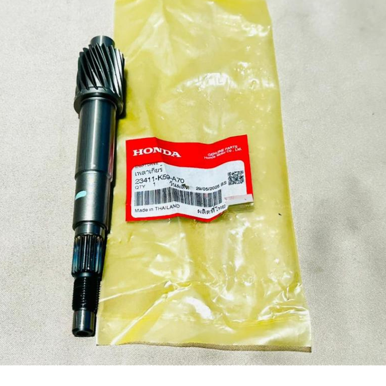 23411-K59-A70 แกนเฟืองคลัทช์ 18 ฟัน CLICK150-i เพลาเกียร์