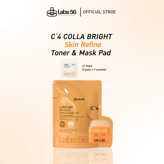 (Travel size|1 ห่อ 21 แผ่น) Labs56 C4-CollaBright Toner & Ma…
