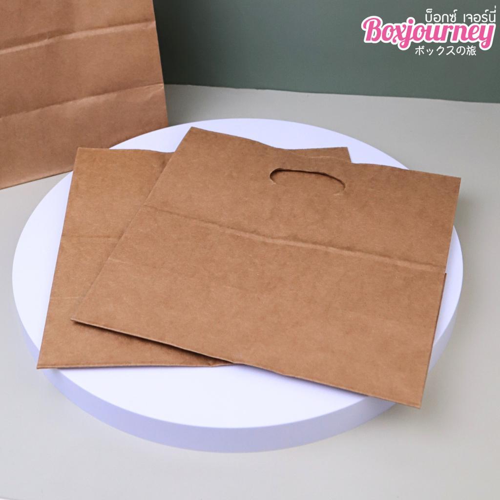 Boxjourney ถุงกระดาษน้ำตาล แบบหูเจาะ 28x28x15 ซม. (25 ชิ้น/แพ็ค) ราคา ถูกที่สุด ดีลบีเคเค แกลเลอรีภาพที่ 3