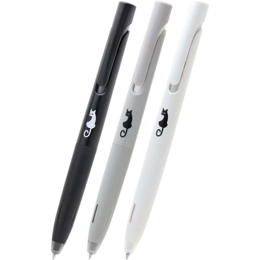 Zebra Oil-Based Ballpoint Pen Blen 0.5mm Cat Monotone Barrel 3-Pack P-BAS88-3AZ Zebra Oil-Based Ball
