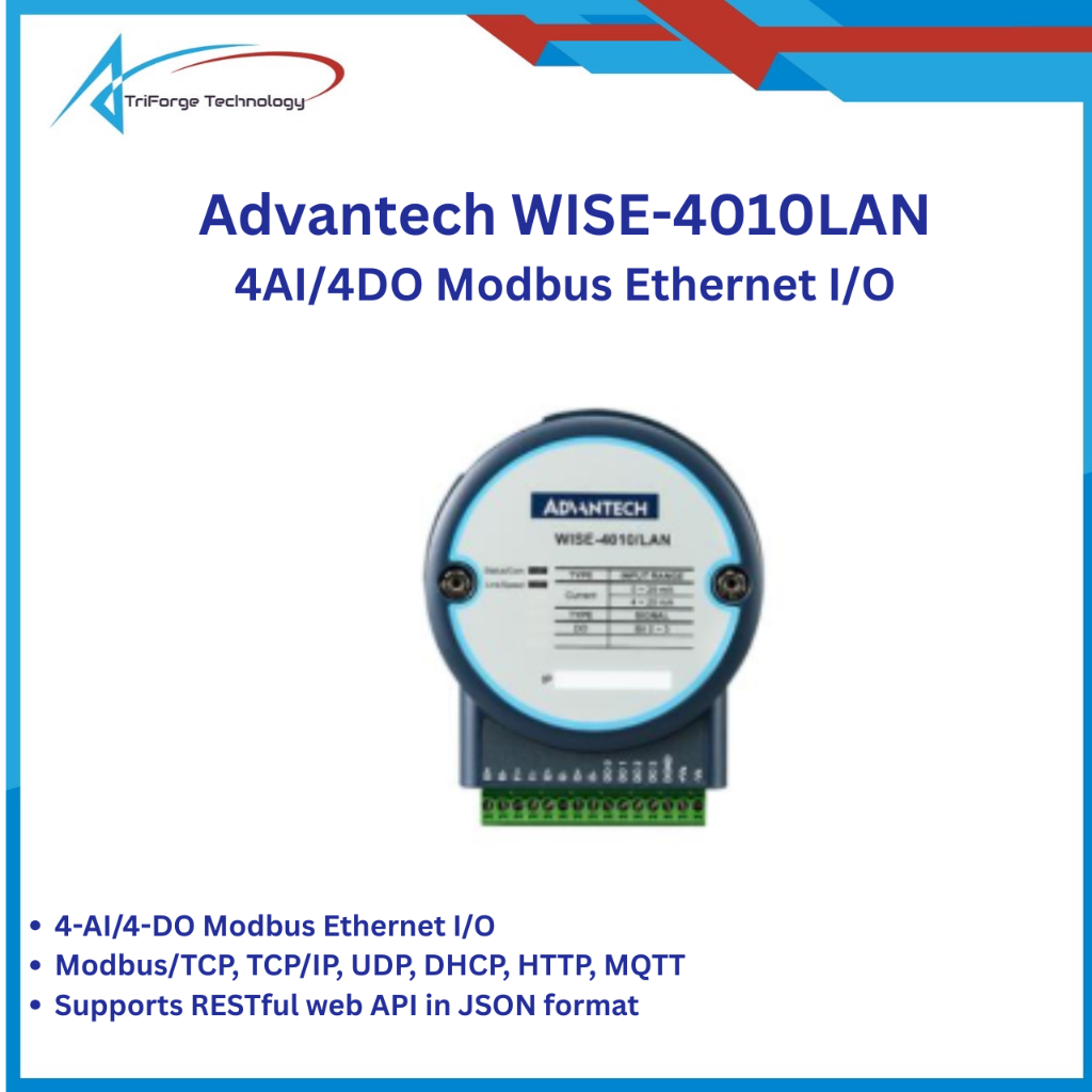 Advantech WISE-4010 LAN 4AI/4DO Modbus Ethernet I/O