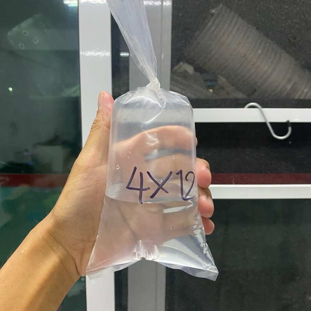 ถุงใส 4x12 แบบเหนียว 10 ใบ ใช้แพ็คปลา