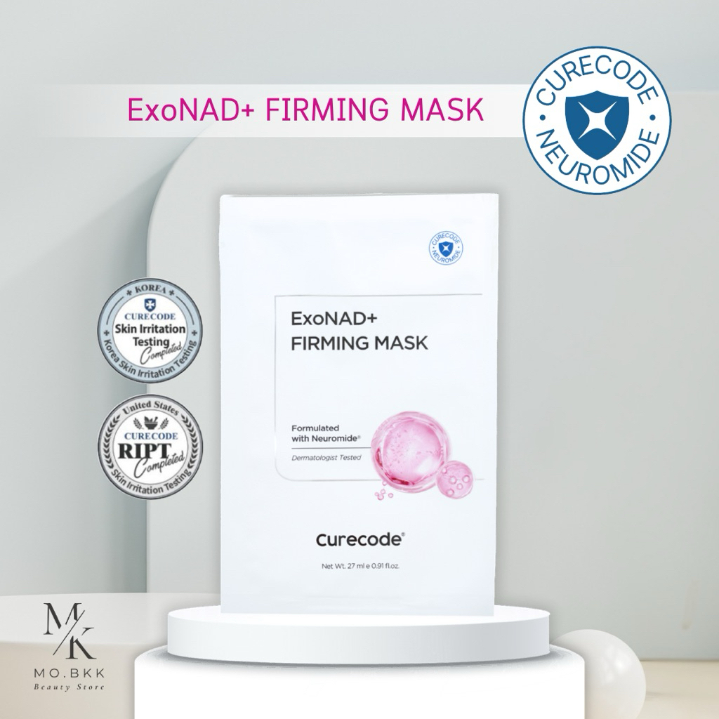CURECODE (ฉลากไทย) ExoNAD+ FIRMING MASK มาสก์ ริ้วรอย กระชับ Exosome Nad+