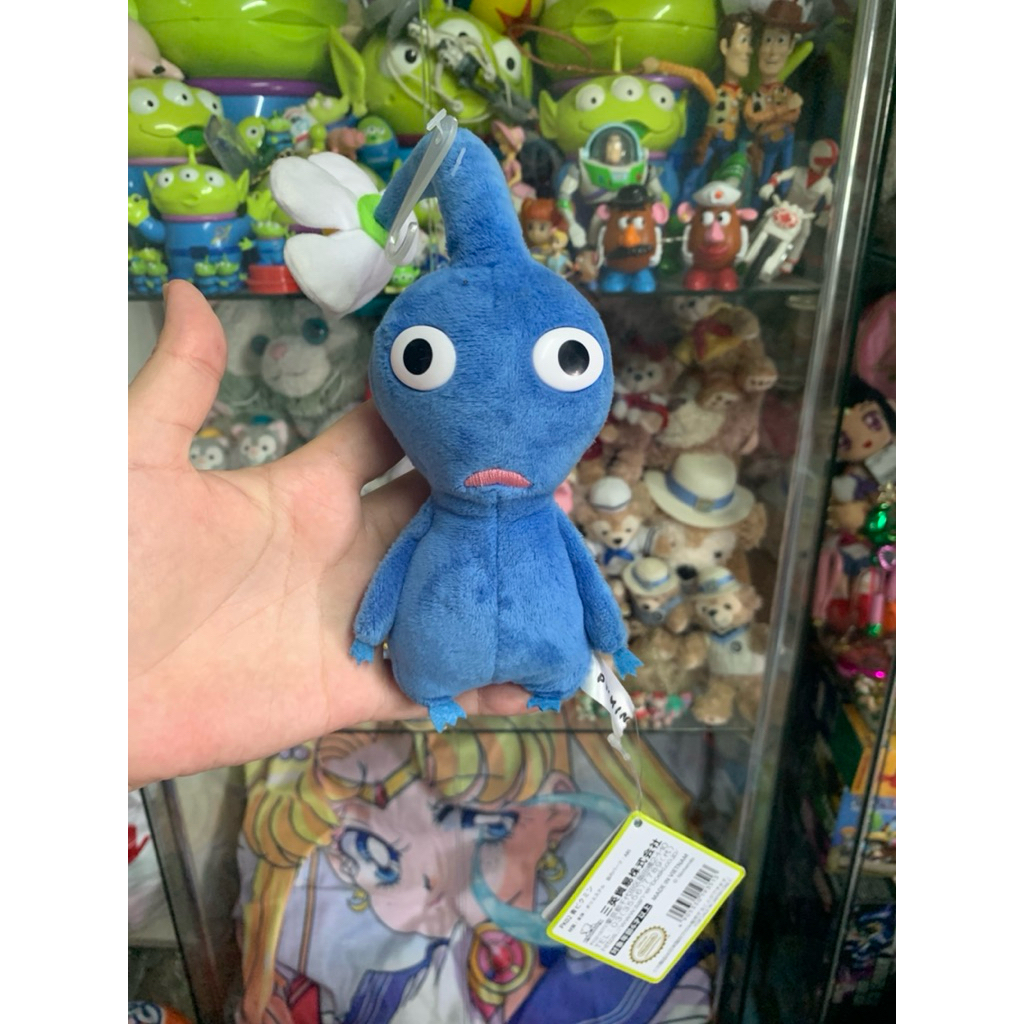 🤍💙ตุ๊กตา pikmin สีฟ้า ดอกไม้ขาว💙🤍