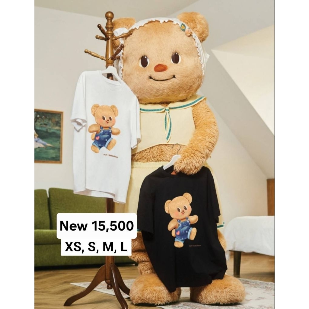New เสื้อยืด Mcm x Butterbear 🐻 tee มือ1ของแท้💯 พร้อมส่ง รายละเอียดไซส์ในคำอธิบาย *ทักรีเชคไซส์รายวั