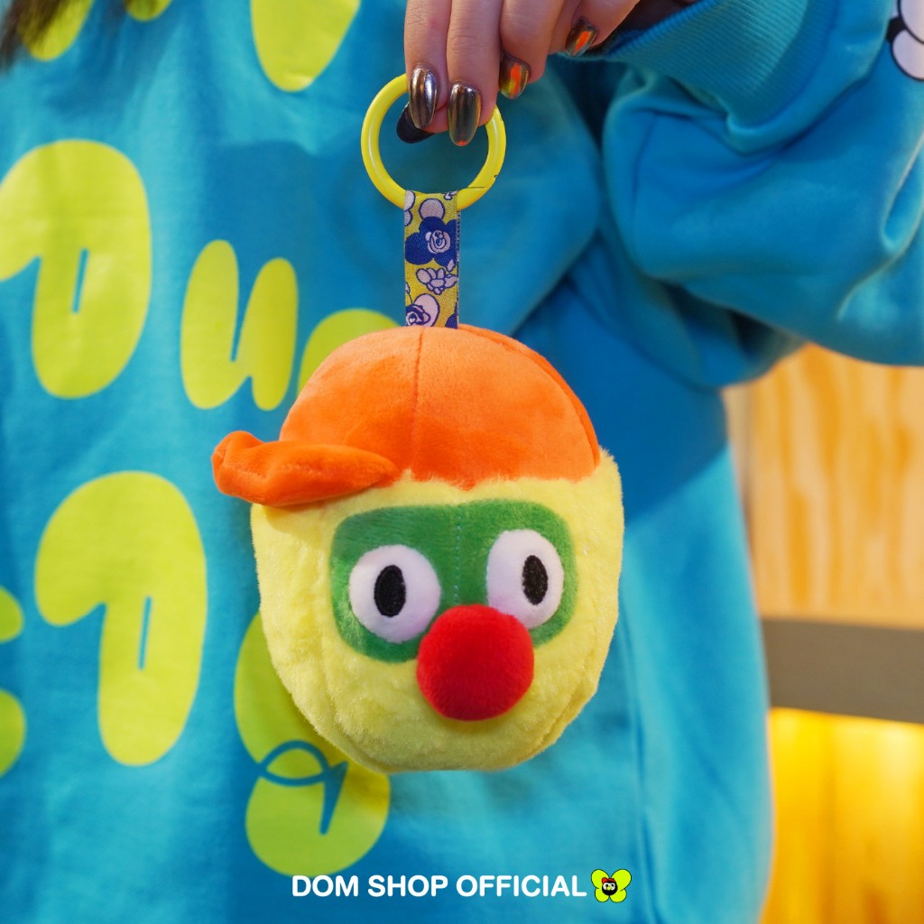 พวงกุญแจตุ๊กตากลม Dom shop