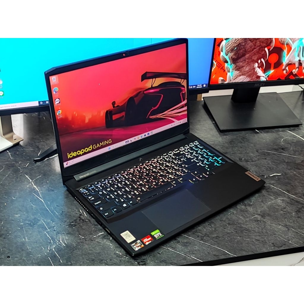 Ryzen 7 RAM 16G RTX 3050ti NVMe 512G ขนาดจอ 15.6นิ้ว 165Hz