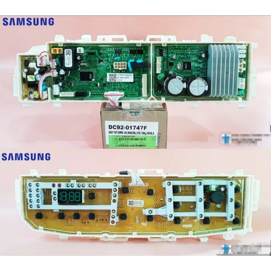 อะไหล่แท้บริษัท/เมนบอร์ด+บอร์ดดิสเพย์/SAMSUNG/DC92-01747F/ใช้กับรุ่น WA15J6750SP/ST   WA15J6750SS/ST