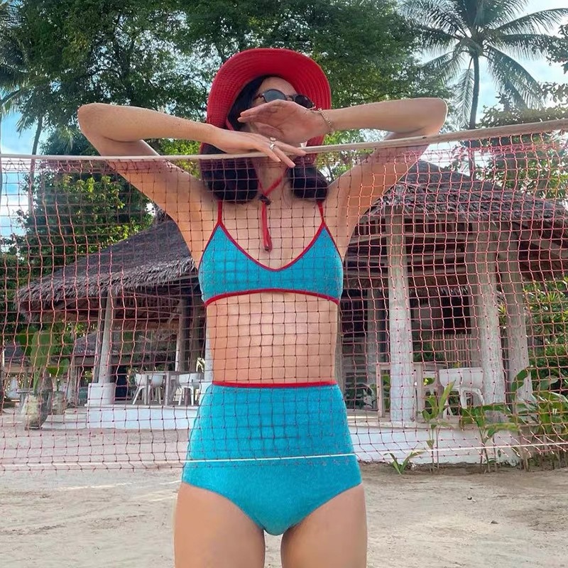 Victoria's bikini sexy เอวสูง บิกินี่2ชิ้น+กระโปรงสั้น เปิดหลัง มีฟองน้ำ#1021 - รูปที่ 3