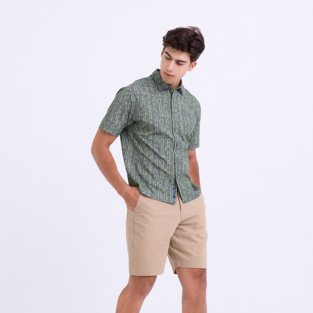 Khaki Bros. – คาคิบรอส – Shorts Relax Fit  – กางเกงขาสั้น ทรง Relax Fit – KM25T006 ราคา ถูกที่สุด ดีลบีเคเค แกลเลอรีภาพที่ 4