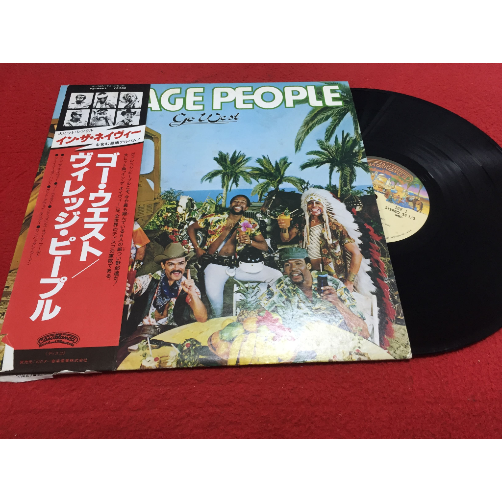 Go West -  Village People ขนาด 12 นิ้ว LP B277