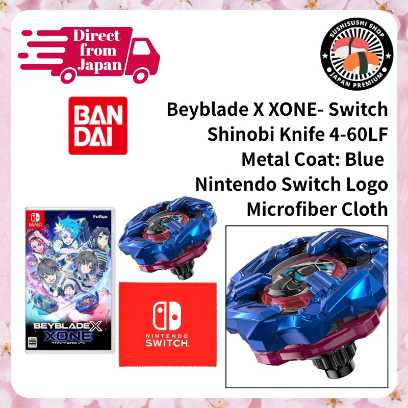 [BANDAI] Beyblade X XONE for Nintendo Switch - Includes Exclusive Shinobi Knife Metal Coat