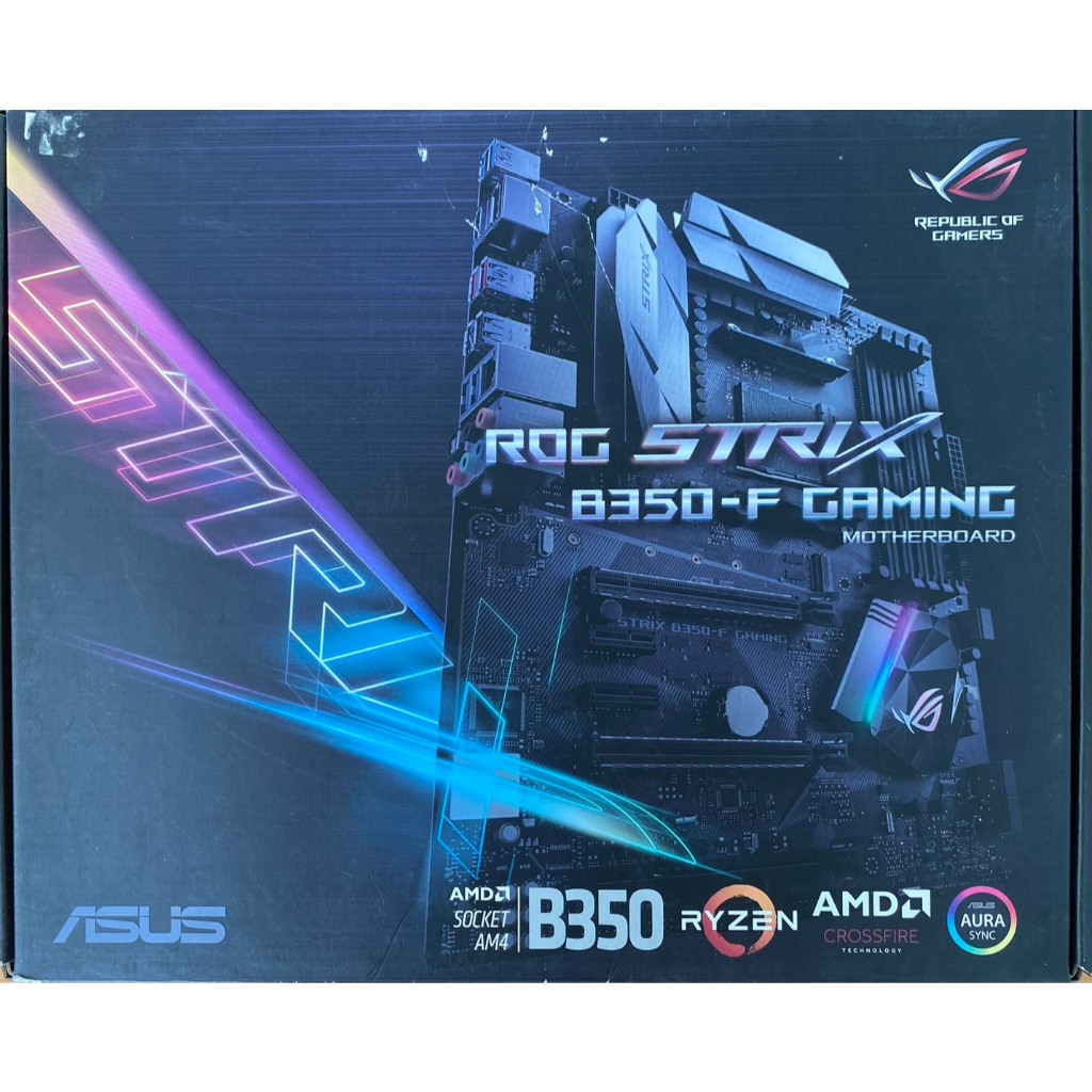 MAINBOARD (เมนบอร์ด) AM4 ASUS ROG STRIX B350-F GAMING มือสอง