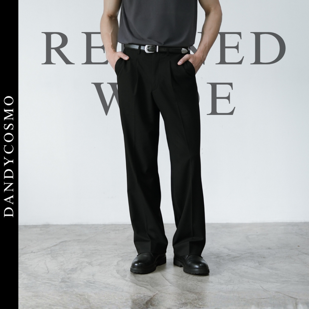 DANDY COSMO | กางเกง Refined Wide Hidden Banding Slack