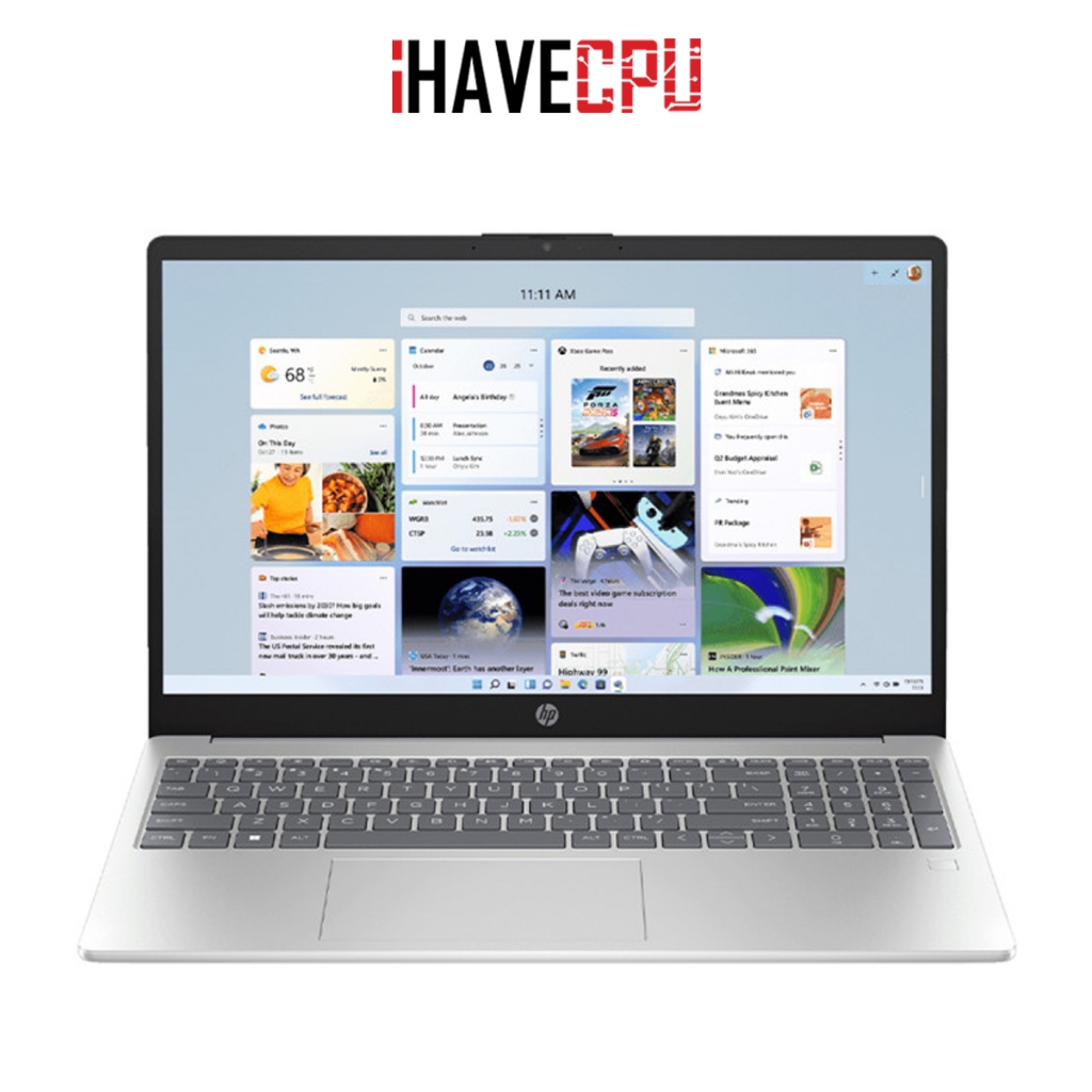 iHAVECPU NOTEBOOK (โน้ตบุ๊ค) HP 15-FR0023TU (NATURAL SILVER)