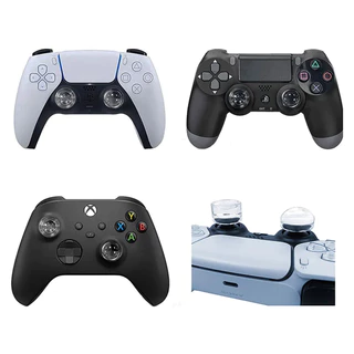 จุกหุ้มอนาล็อก คริสตัลใส[เกรดนำเข้า] สำหรับจอย PS5 / PS4 / Xbox / Pro ซิลิโคนยกสูง เพิ่มความแม่นยำ