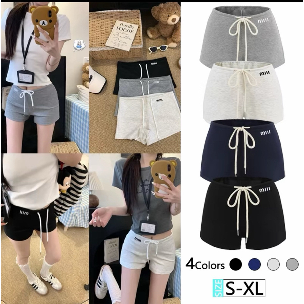 🚩ML กางเกงขาสั้น 📌สินค้าขายดีมาก ⚡️ผู้หญิงความร้อนสูงกางเกงลำลองฤดูร้อน ML01