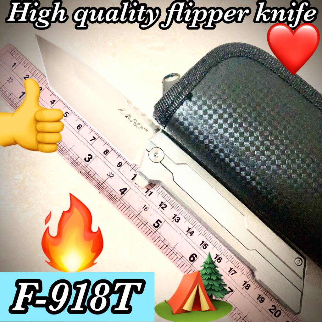 High quality LAND flipper knife F-918T for collection and use camping 🏕️