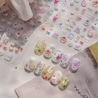 พร้อมส่งจากไทย!!! สติกเกอร์ติดเล็บ สติกเกอร์ลายนูน สติกเกอร์5D ลายสัตว์เลี้ยง สติกเกอร์ตกแต่ง ติดสมุดหรือสิ่งของก็น่ารัก