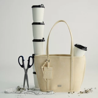 CHUUCHOP - The Classy bag กระเป๋าถือหนังกลับ ทรง Tote bag จุของได้เยอะ ใส่ไอแพดได้ (C8454)