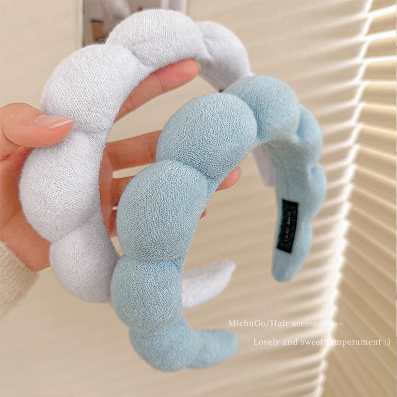 ที่คาดผม ฟองน้ำรูปเมฆ น่ารัก มีหลายสีให้เลือก ที่คาดผมล้างหน้า  ส่งจากไทย - รูปที่ 4