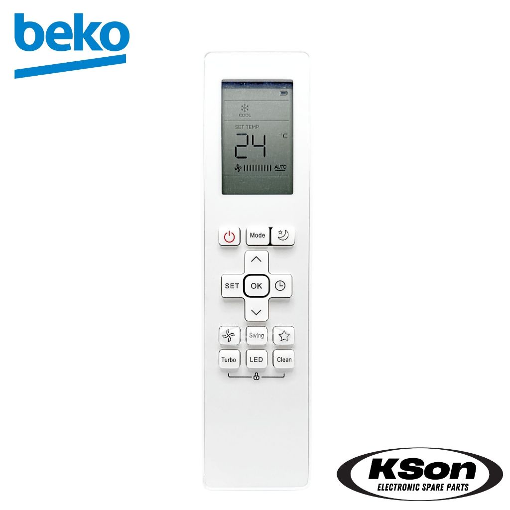 รีโมทแอร์ เบโค อะไหล่แอร์ BEKO Air Conditioner Remote Control รุ่น RG10B(G)/BGEF ราคา ถูกที่สุด ดีลบีเคเค แกลเลอรีภาพที่ 2