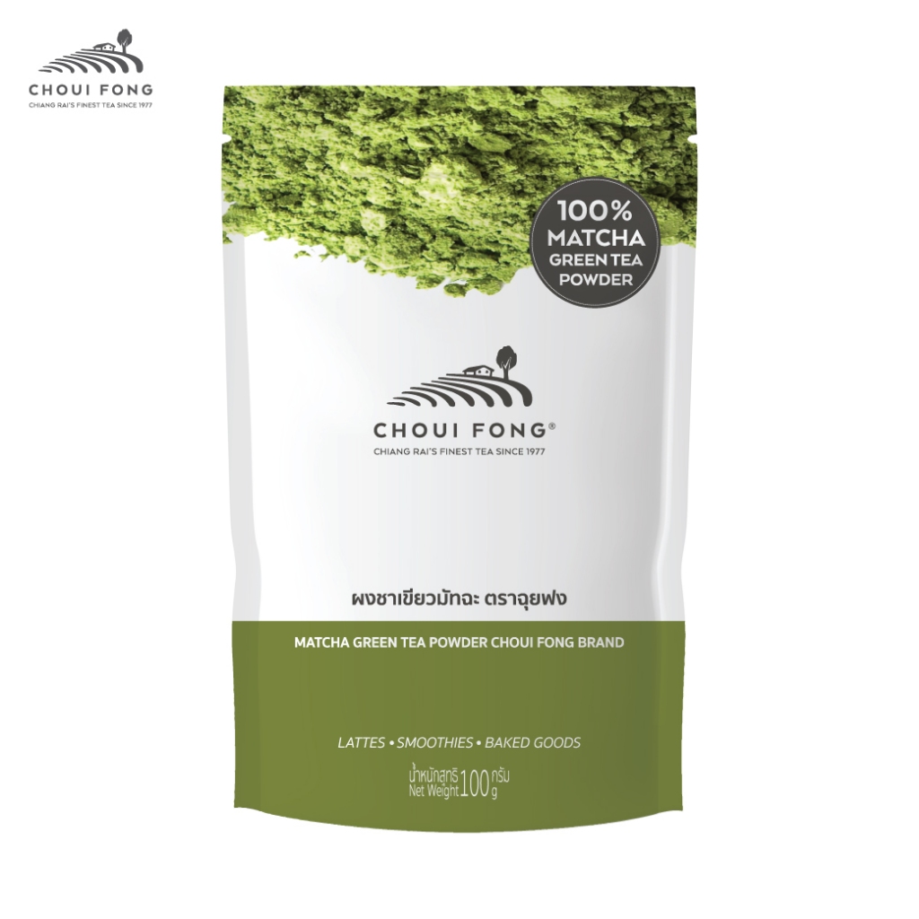 ผงชาเขียวมัทฉะ ฉุยฟง ขนาด 100  กรัม