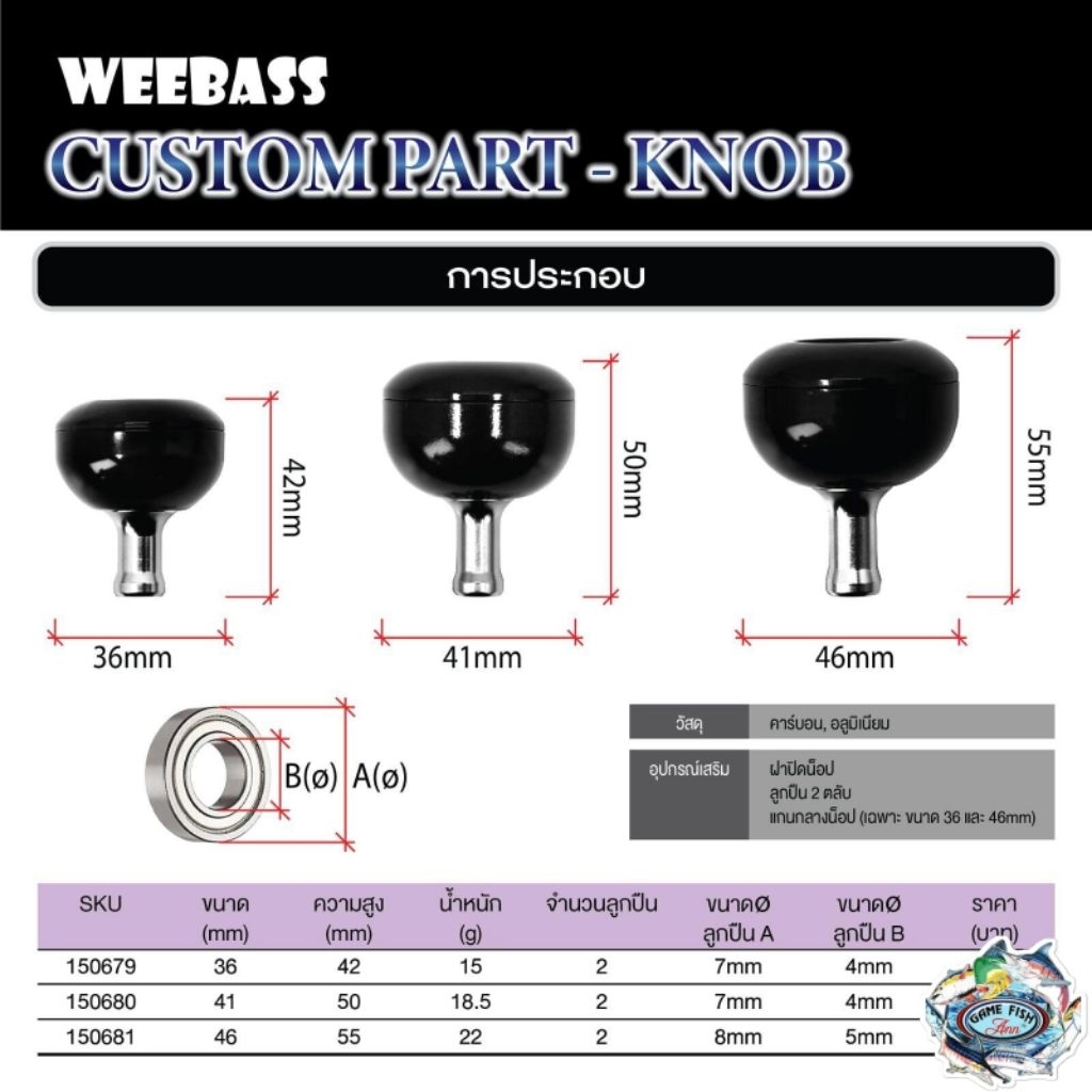 ชุดแต่งรอก weebass Knob - รุ่น Kairo Two