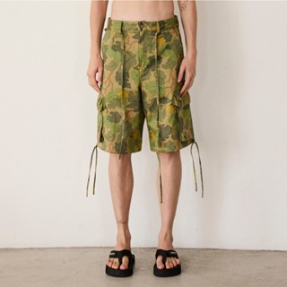 Hunter Studios - กางเกงยีนส์ขาสามส่วน ทรงคาร์โก้ รุ่น Cargo …