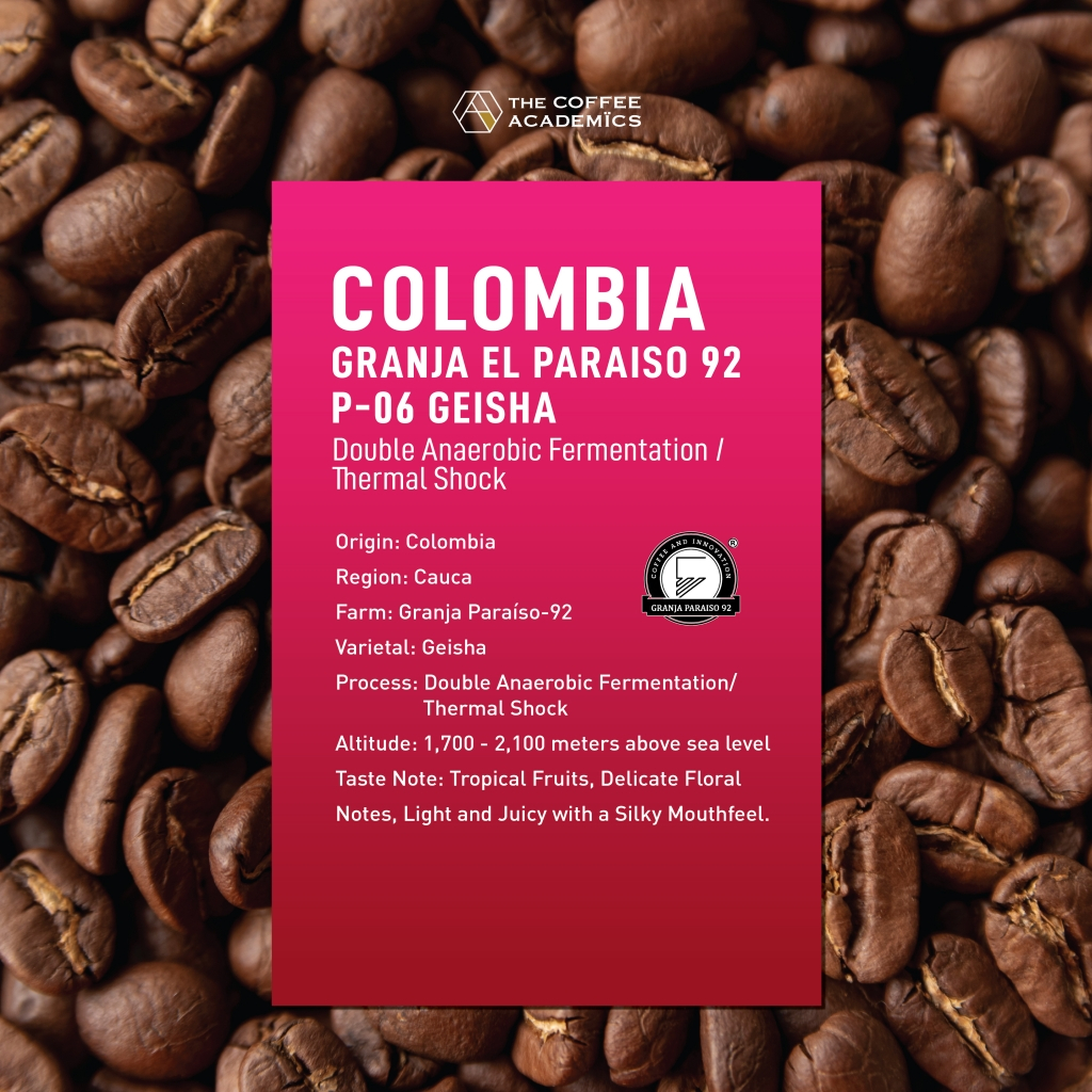 The Coffee Academics - Colombia Granja El Paraiso 92 P-06 Geisha